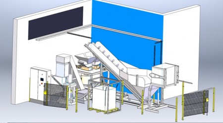 chaîne de traitement de copeaux 
